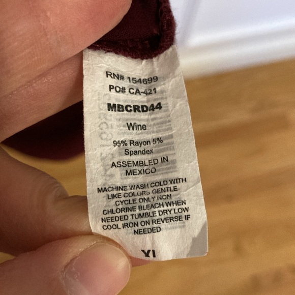 Mother Bee XL Maternity dress color wine - Picture 6 of 6